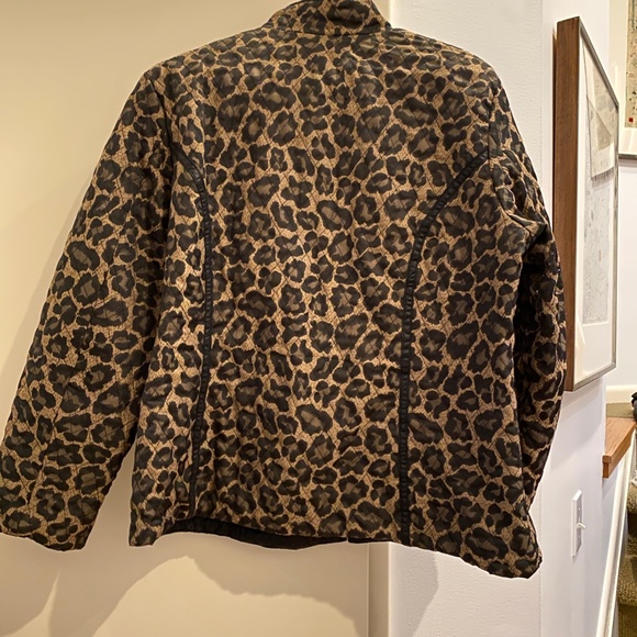 Reversable Black/Leopard Print jacket XL - Picture 5 of 7